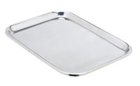 Miltex Mayo Instrument Tray, Non-Perforated, Stainless Steel, 13-1/2" x 9-3/4" x 3/4"