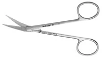 Hu-Friedy #7 Wagner Angled Surgical Scissors, Serrated Blade, 4.5" (11.4 cm), 1 Each