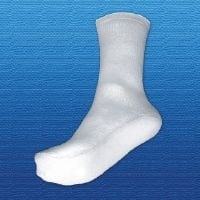 Silipos Diabetic Gel Sock, Size 7-9, White