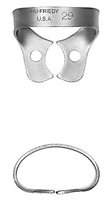 Hu-Friedy Satin Steel Rubber Dam Clamp #29, Wingless, Lower Premolars, RDCM29