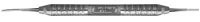 Hu-Friedy Periodontal Bone Chisel, 1/2 Kramer-Nevins, Double End, #6 Satin Steel Handle, CKN1/26