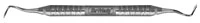 Hu-Friedy Periodontal Knife, Allen Modified Orban #1/2, #6 Satin Steel Handle, Double-Ended, 1/Pk, KO12KPO3A6