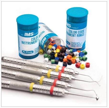 Hu-Friedy IMS Color Code Instrument Rings, Regular, Assorted Colors, 90/Pack, IMS-1280