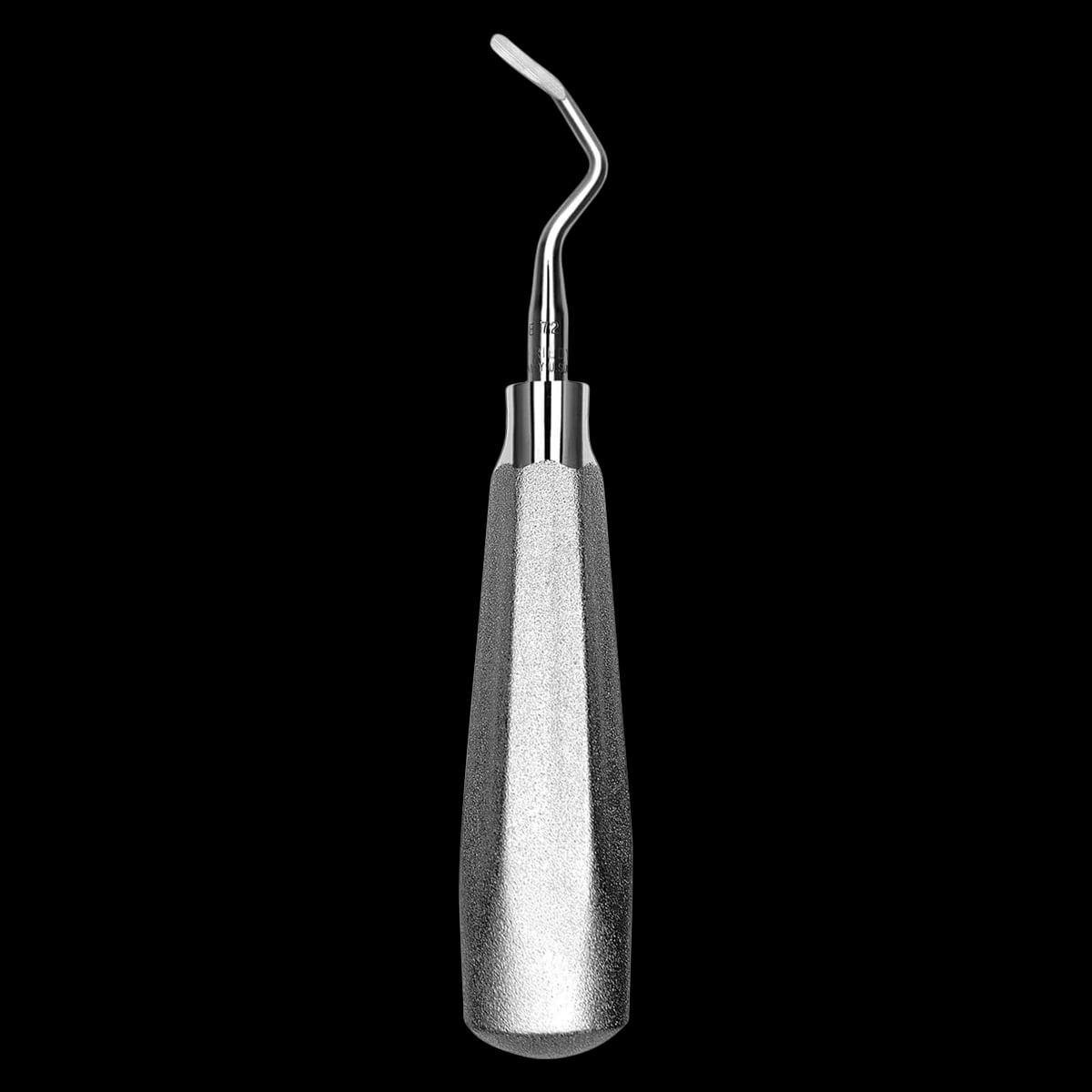 Hu-Friedy #72 Miller Apexo Surgical Elevator, #510 Large Tapered Hexagonal Handle, Single End, Stainless Steel, E72