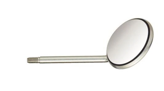Hu-Friedy HD Mouth Mirror #5 Double-Sided, European Simple Stem, Stainless Steel, 6/Box, MIR5DSHDE