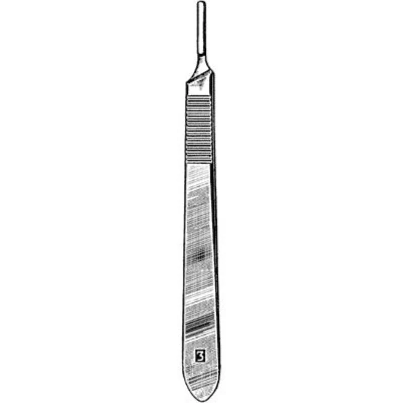 Sklar Instruments Scalpel Handle #3, Stainless Steel
