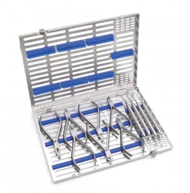 Hu-Friedy Large Thin Ortho Signature Series Cassette Rails, Blue, 44 in