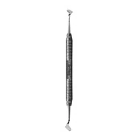 Hu-Friedy 7 Kramer-Nevins Double-Ended Periodontal Knife, #6 Satin Steel Handle, KKN76