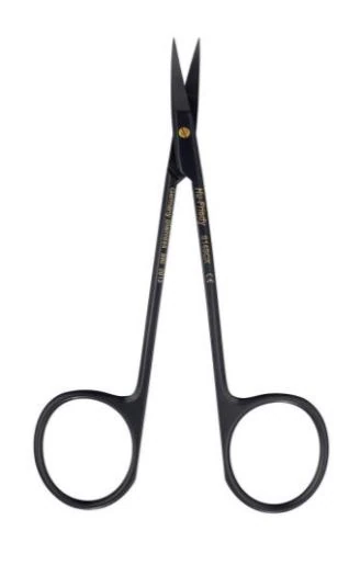 Hu-Friedy Black Line LaGrange Double-Curved Super-Cut Scissors, 4.5", S14SCX