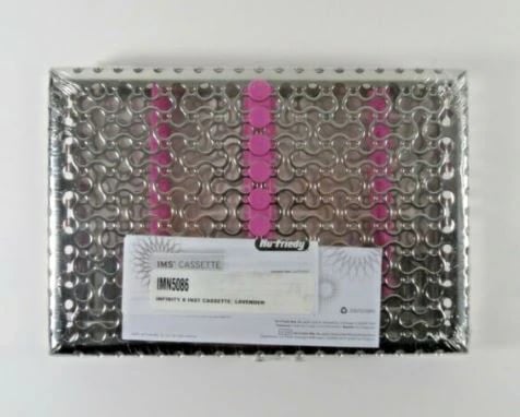 IMS® Infinity Series™ 8-Instrument Cassette, Lavender, Stainless Steel, 8" x 1.25" x 5.5", IMN5086