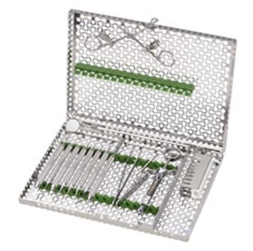 Hu-Friedy IMS Infinity Series 10-Instrument Small Cassette, Green, IMN5109
