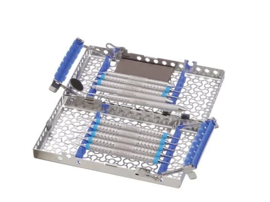 IMS® Infinity Series™ Cassettes – 14-Instrument Double-Decker Cassette, 8" x 1.5" x 4.5", Red, 01KEZKNMQH2SWJCH7HBZTXGFQB
