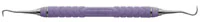 Hu-Friedy EverEdge 2.0 H5/33 Jacquette Sickle Scaler, Double End, Resin 8 Colors Handle, Purple, SH5/33C8E2