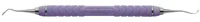 Hu-Friedy EverEdge 2.0 Nevi 1 Anterior Sickle Scaler, Double-Ended, Resin 8 Colors Handle (Purple), SCNEVI1C8E2