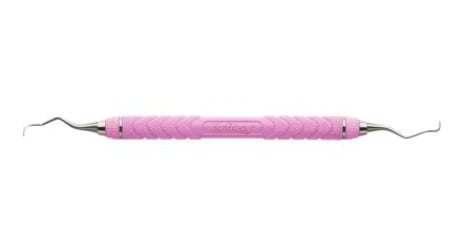 Hu-Friedy Langer 3/4 Double-End Universal Curette, EverEdge 2.0, Resin 8 Colors Handle, Lavender, #8, SL3/4C8E2