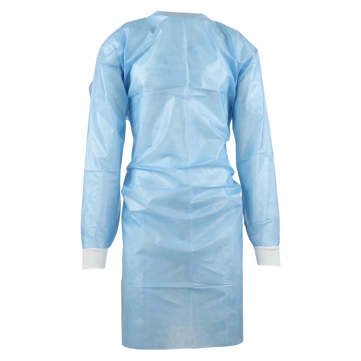 Cardinal Disposable Isolation Gown, AAMI Level 4, Coated Polypropylene, Adult Universal Size, Blue, Below Knee, 100/Case