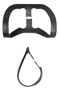 Hu-Friedy Black Line Rubber Dam Clamp #212, Wingless, Serrated Jaws, Anterior, RDCM212X