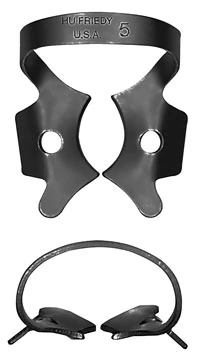 Hu-Friedy Black Line Rubber Dam Clamp #5, Winged, Large Upper Molars, RDCM5X