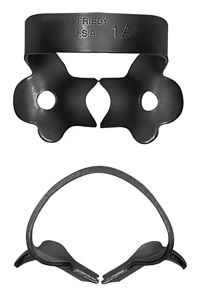 Hu-Friedy Black Line Rubber Dam Clamp #1A, Winged, Canines and Premolars, RDCM1AX