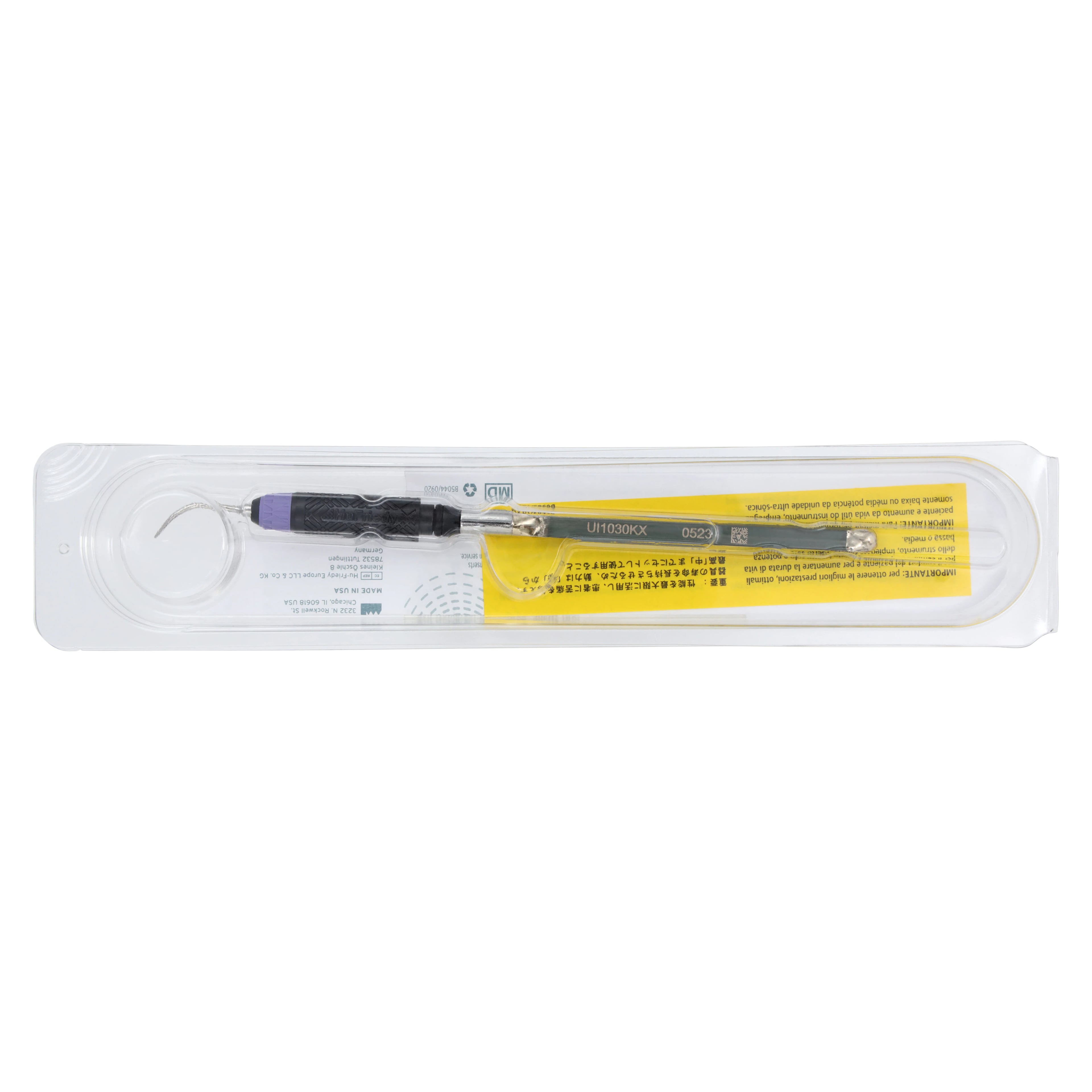 Hu-Friedy Streamline Ultrasonic Insert #10 Universal, 30 kHz, Lavender Resin Handle, UI1030KX