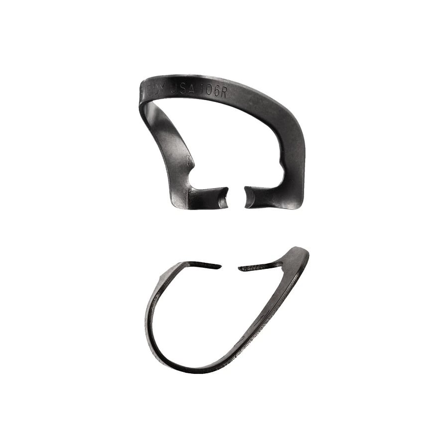 Hu-Friedy #106R Rubber Dam Clamp, Black Line, Wingless, Anterior, RDCM106RX