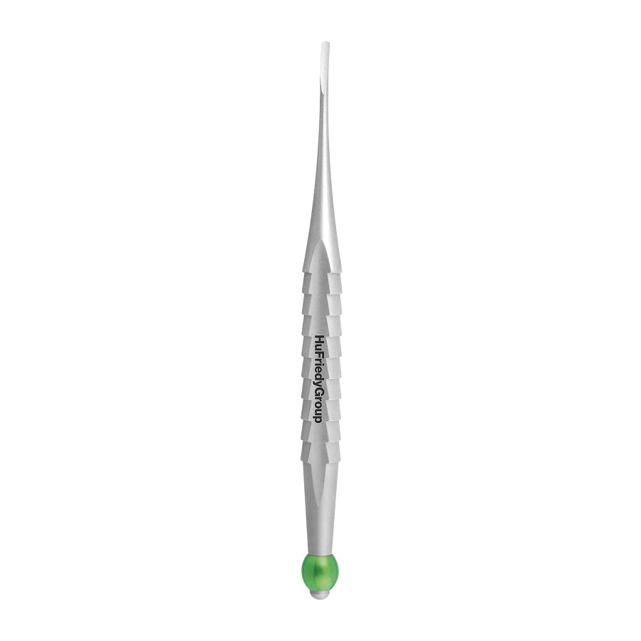 Hu-Friedy ProLux Luxating Elevator, Small Straight, 2.5mm Wide Tip, Green, PROLUX6