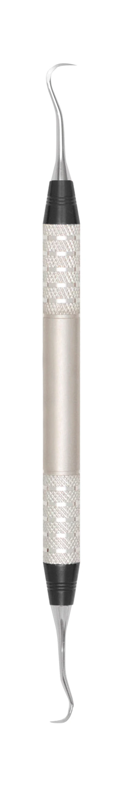 A. Titan Instruments D-Lite Sickle Scaler Double End H5/33, Anterior, Stainless Steel, Color Coded Black, Each