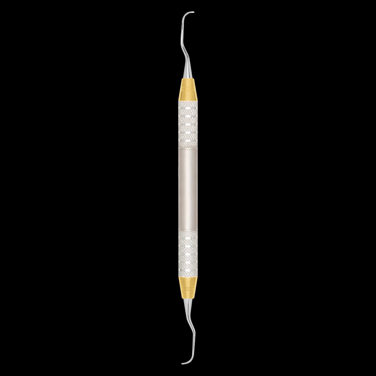 A. Titan Instruments D-Lite Langer 1/2 Curette, Double-Ended, #6 Handle, Stainless Steel, 1 Each