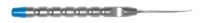 A Titan Instruments X-Otome 2mm Angled, Notched Tip, Stainless Steel, XO-110