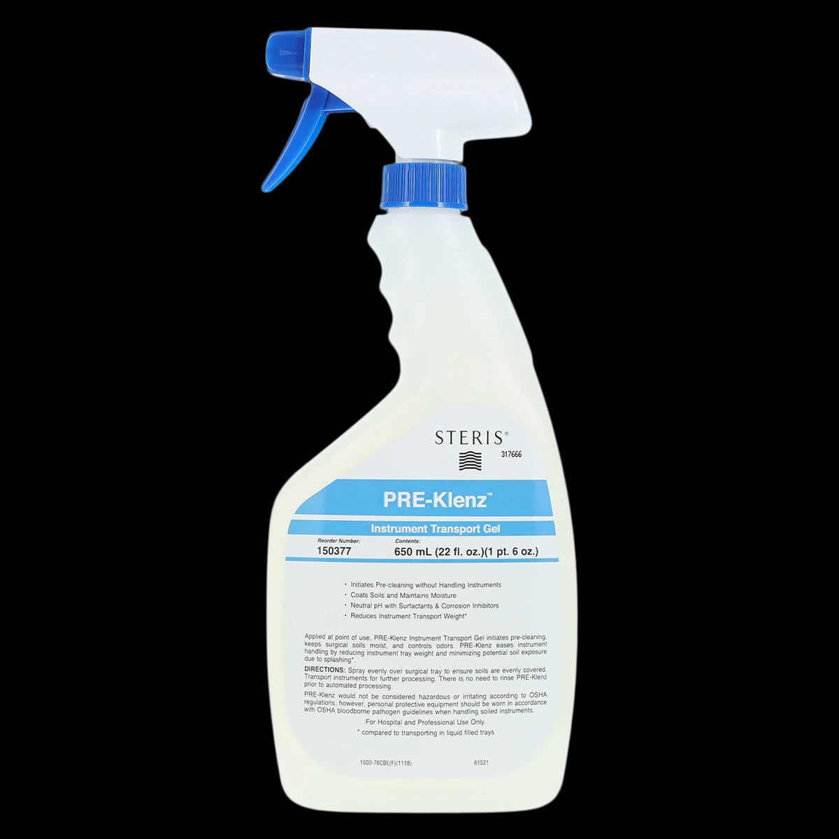 STERIS Pre-Klenz Transport Gel, 22 oz Bottle
