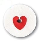 Conmed Dyna/Trace Foam ECG Electrode with Snap, Adult, 1.9" Diameter, Wet Gel, 600/Case