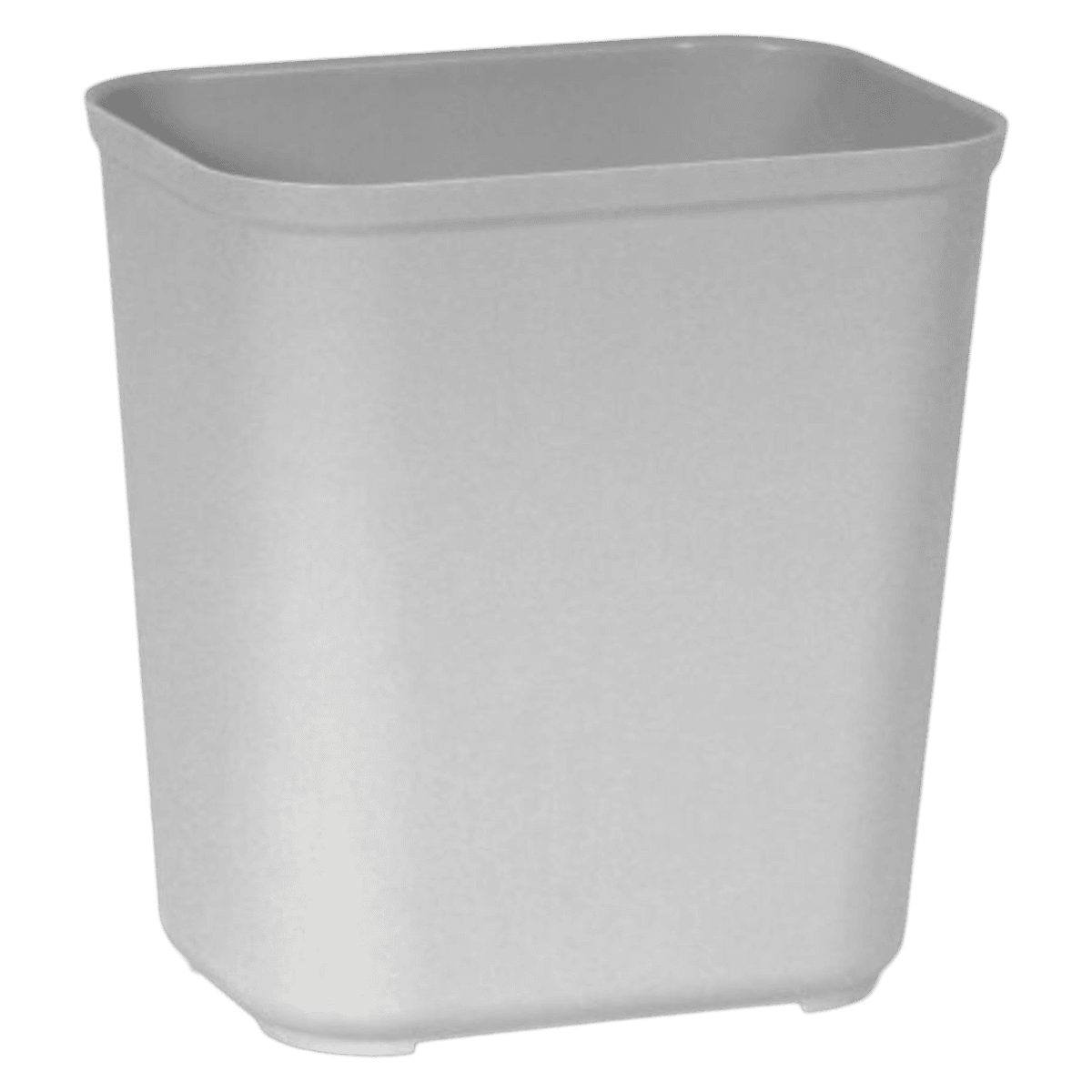 Fire-Resistant Wastebasket, 28 qt, Gray, 6/Case