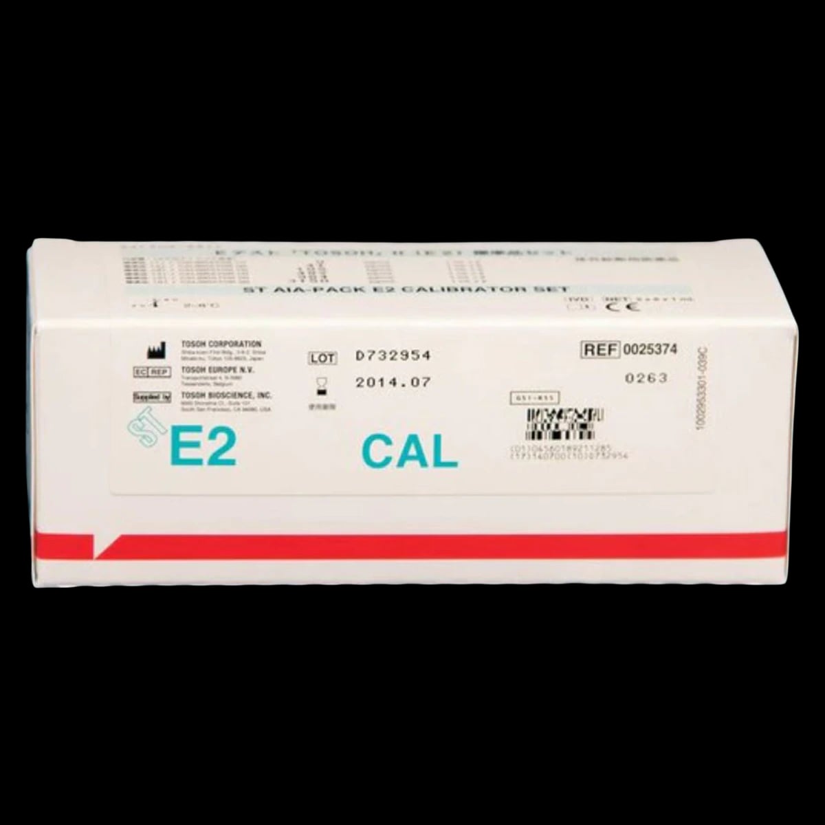 Tosoh AIA-Pack Estradiol (E2) Calibrator, 6 Levels, 12 x 1 mL, 1 Box