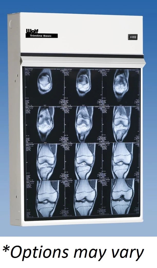 Wolf X-Ray Trimline Plus Triple X-Ray Illuminator, 42" x 17", with 8" Power Cord
