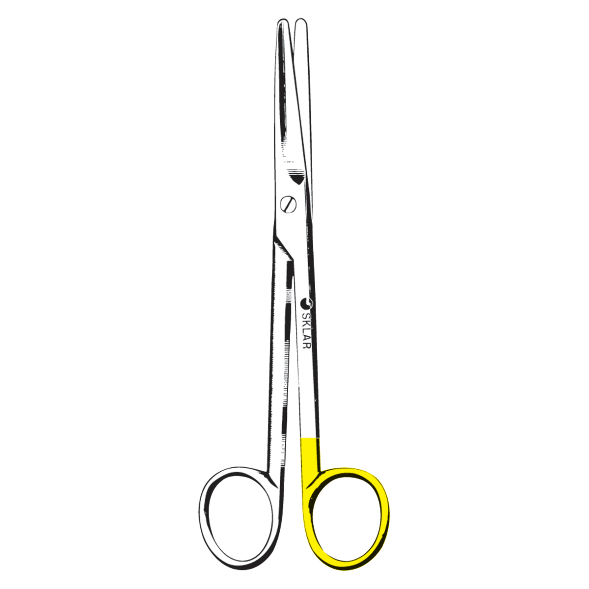 Sklar Instruments Sklarcut Mayo Dissecting Scissors, Straight, 6-3/4" (17 cm), Stainless Steel, Non-Sterile, Reusable