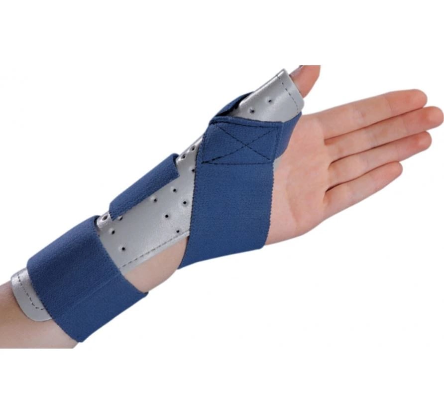 DJO ThumbSPICA Splint, Wrist/Hand, Adult, Cotton-Terry/Foam, Small/Medium, 9", Right