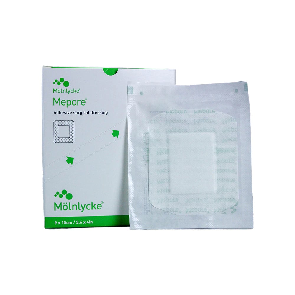 Mepore Island Dressing, 3.6 x 4 inches, Sterile, Self-Adhesive, Latex-Free (Molnlycke Health Care)