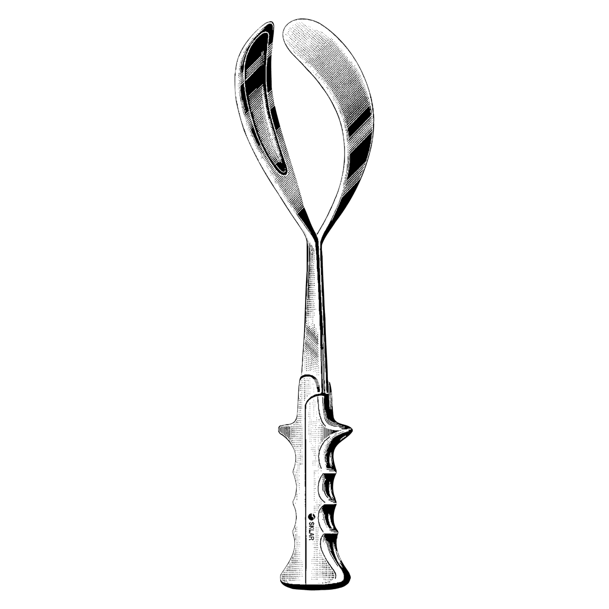 Sklar Instruments McLane-Tucker-Luikart OB Forceps, 15-1/2", Stainless Steel