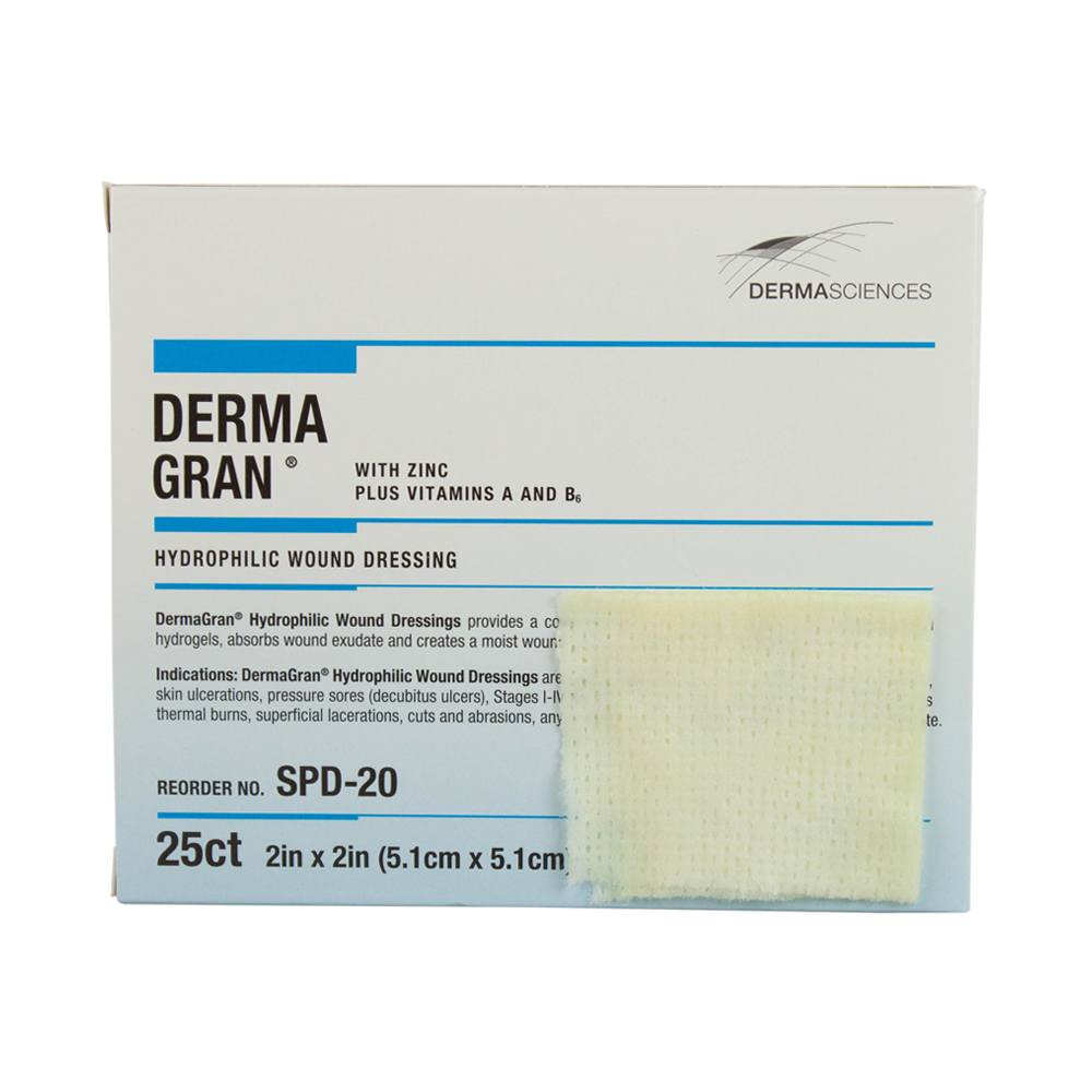 Dermagran Plastic Transparent Dressing, 2" x 2", Sterile