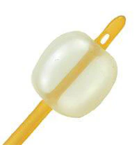 AMSure 2-Way Foley Catheter, Whistle Tip, Plastic, 24 Fr, 30 mL Balloon