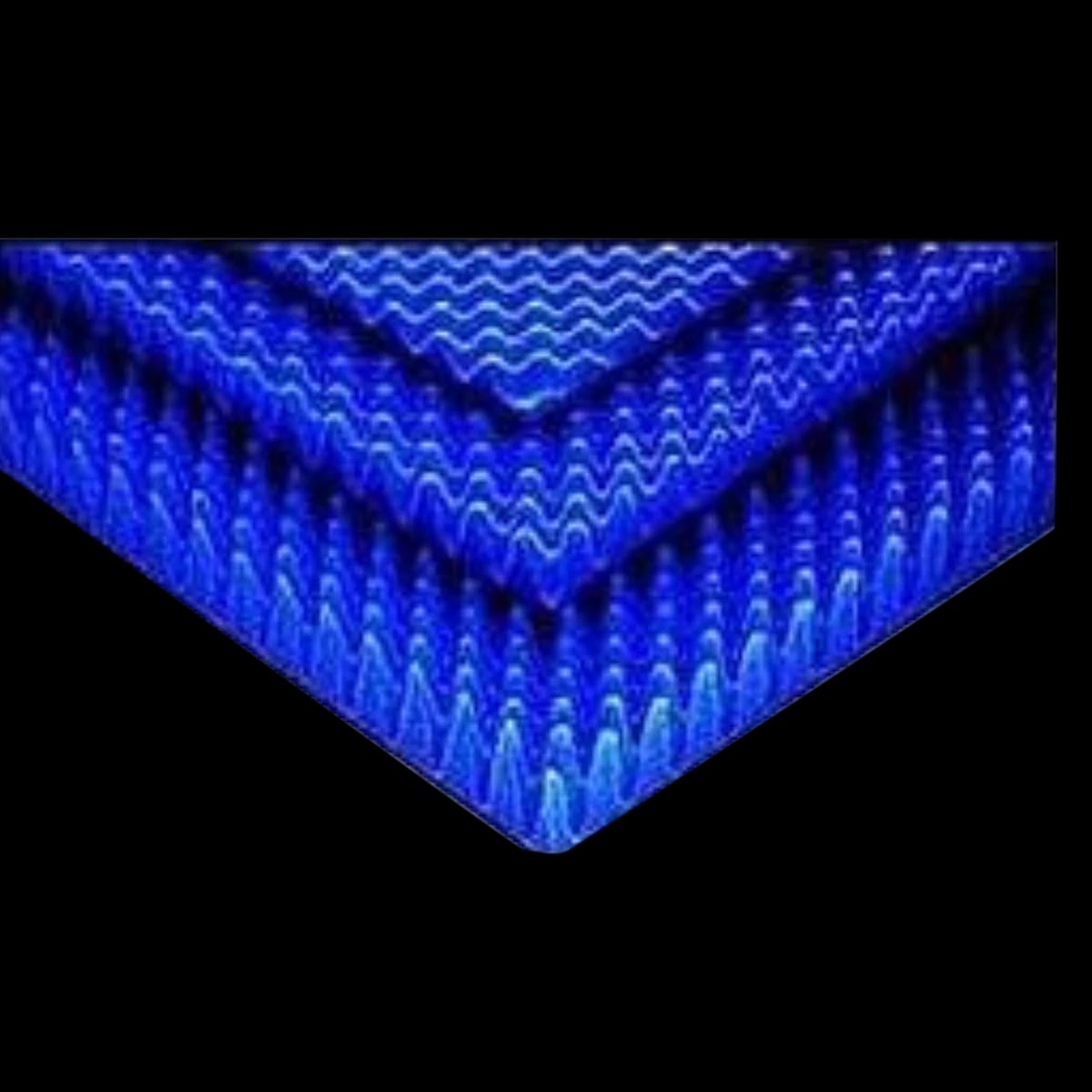Span America Medical Eggcrate Convoluted Foam Pad, 74" x 34" x 4"