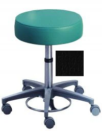 Brewer Millennium Series Pneumatic Surgeons Stool, Foot Operated, Black, 250 lb Capacity