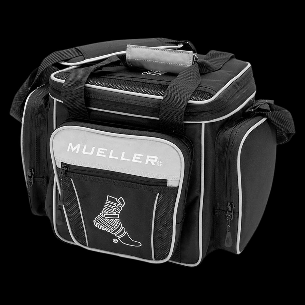 Hero Protege Athletic Trainer Bag, Empty, 10x10x10", Black/Light Gray, Zipper Closure, Premium Handles