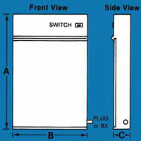 Wolf X-Ray Trimline X-Ray Illuminator, 3-1/4" x 42" x 44", with Retainer and 8' Cord
