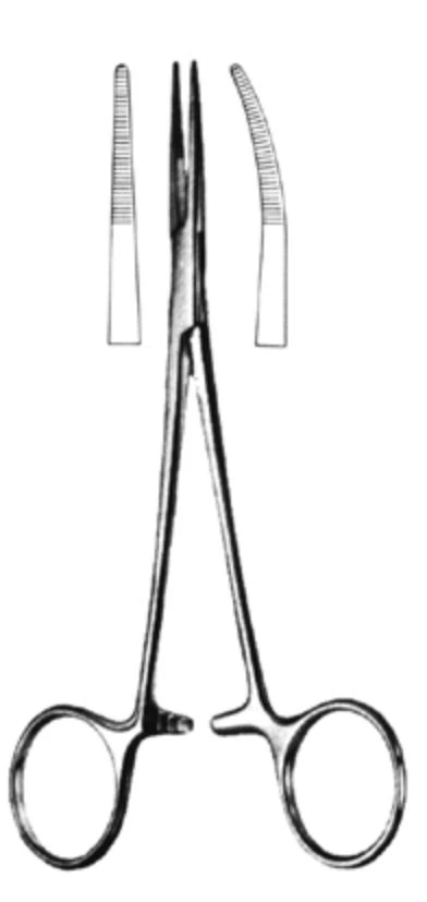 Kelly Hemostatic Forceps, Curved, 5.5" (5-1/2"), Each