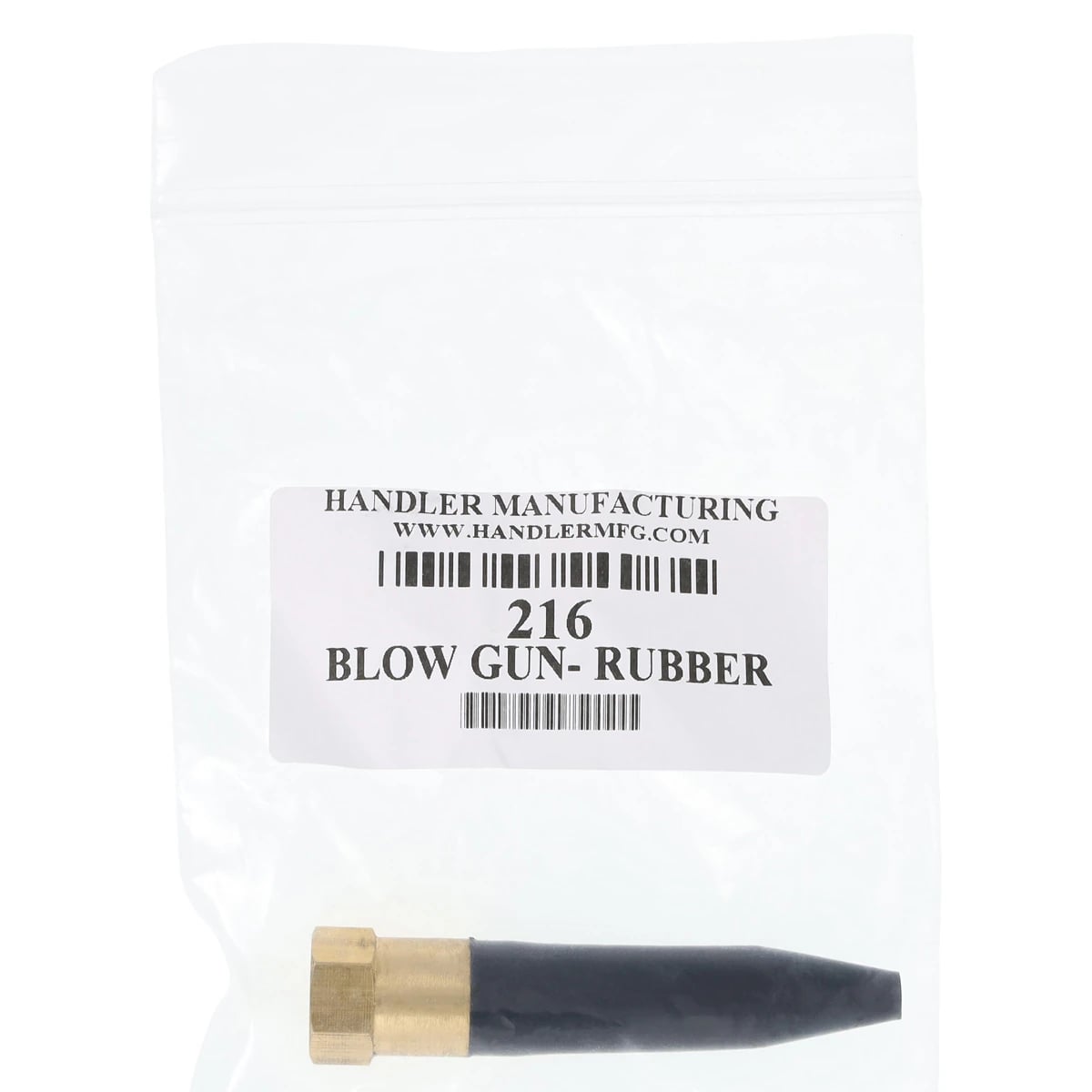 Handler Rubber Blow Gun 216, Rubber-Tipped, 1/4" NPT Connection
