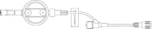 B. Braun IV Extension Set, 8" Length, 3" Injection Site, 0.2 Micron Filter, Female Luer Lock/Spin Connector, Slide Clamp, Non-DEHP, Sterile, Latex-Free, Case