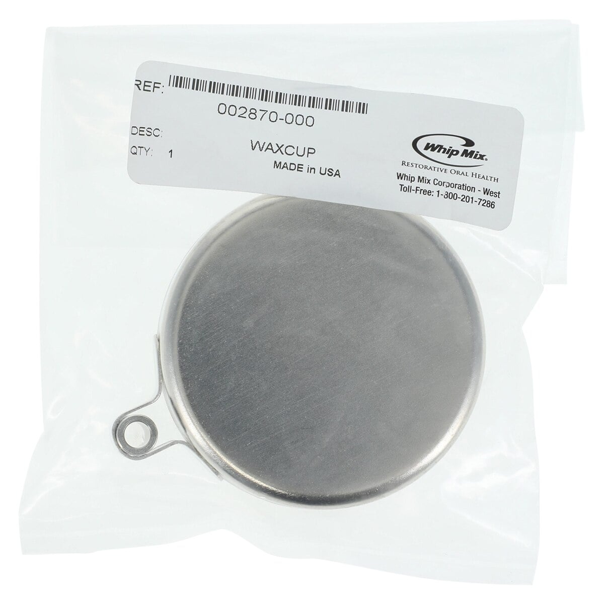 Whip Mix Touch-O-Matic Waxing Cup, 77-104