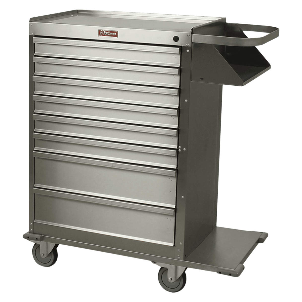 Harloff Manufacturing Cast Cart, Stainless Steel