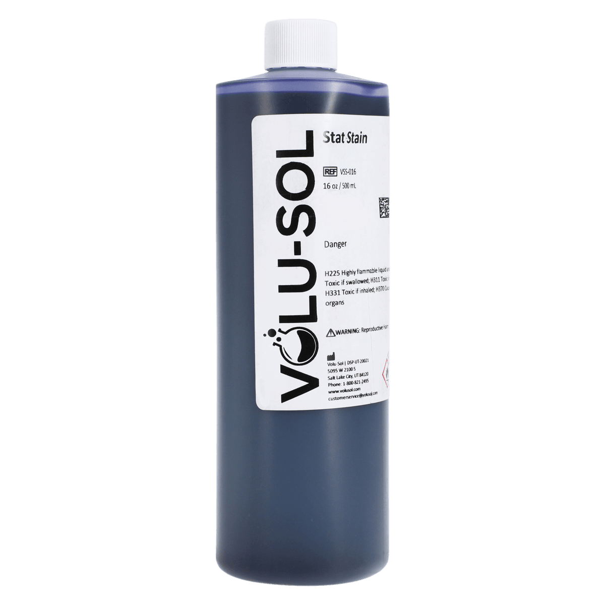 Volu-Sol Stat Stain Solution, 16 oz Bottle